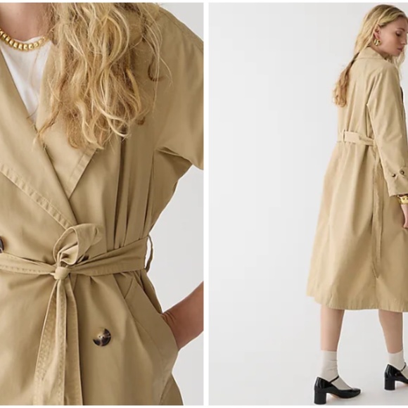 Never worn! Brand new JCREW trench coat - Picture 2 of 2